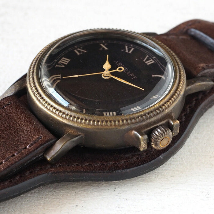 ARKRAFT Handmade Watch “Nes Large” Roman Numeral Premium W Strap [AR-C-024-RO] 