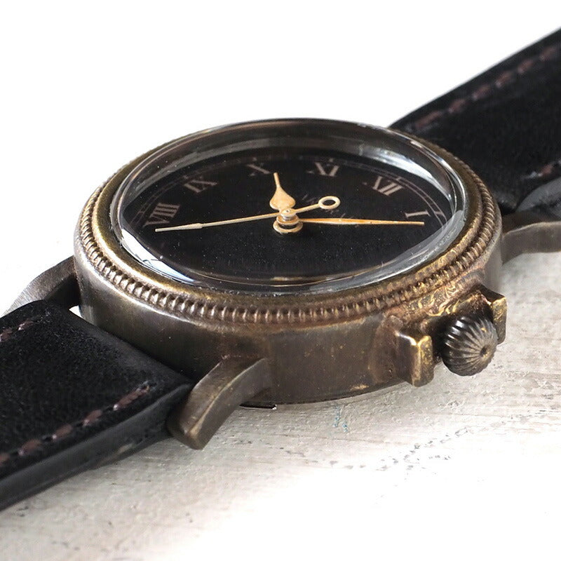 ARKRAFT（アークラフト）手作り腕時計“Nes Medium” ローマ数字 プレミアムストラップ [AR-C-025-RO]