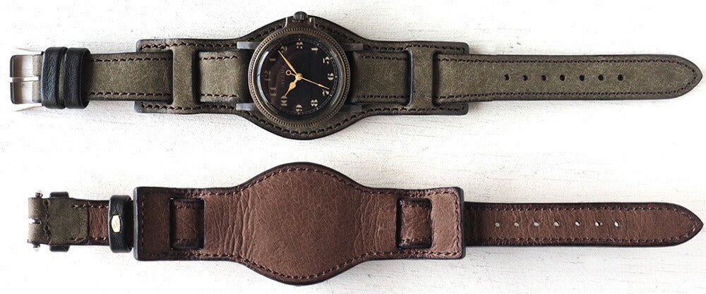 ARKRAFT Handmade Watch “Nes Medium” Arabic Numerals Premium W Strap [AR-C-026-AR] 