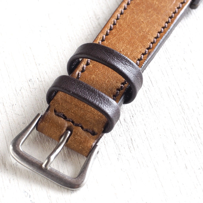 ARKRAFT Watchmaker Hidekazu Araki Handmade Watch “Dennis Medium” Leather Dial Roman Numerals Pueblo Camel [AR-C-028] 