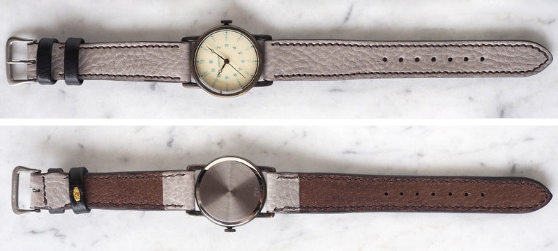 ARKRAFT Watch Artist Hidekazu Araki Hand Wristwatch “Mia Medium” Hiragana Dial Arabic Numeral Minerite Gray [AR-C-029] 