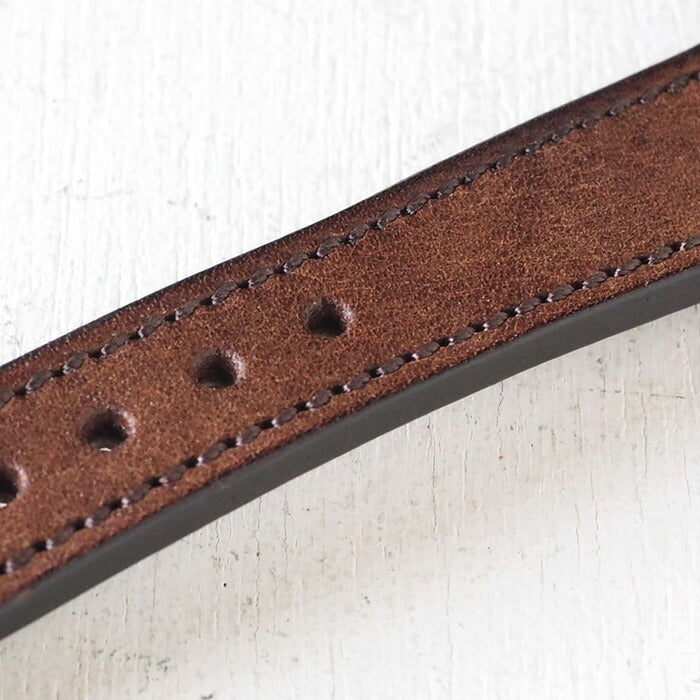 ARKRAFT（アークラフト）手作り腕時計 “Drake Medium” シェル文字盤 赤ドット プレミアムストラップ [AR-C-020-BL-RD]