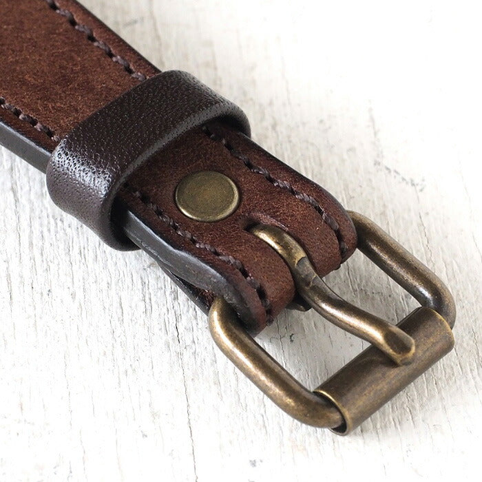 ARKRAFT（アークラフト）手作り腕時計 “Drake Medium” シェル文字盤 赤ドット プレミアムストラップ [AR-C-020-BL-RD]