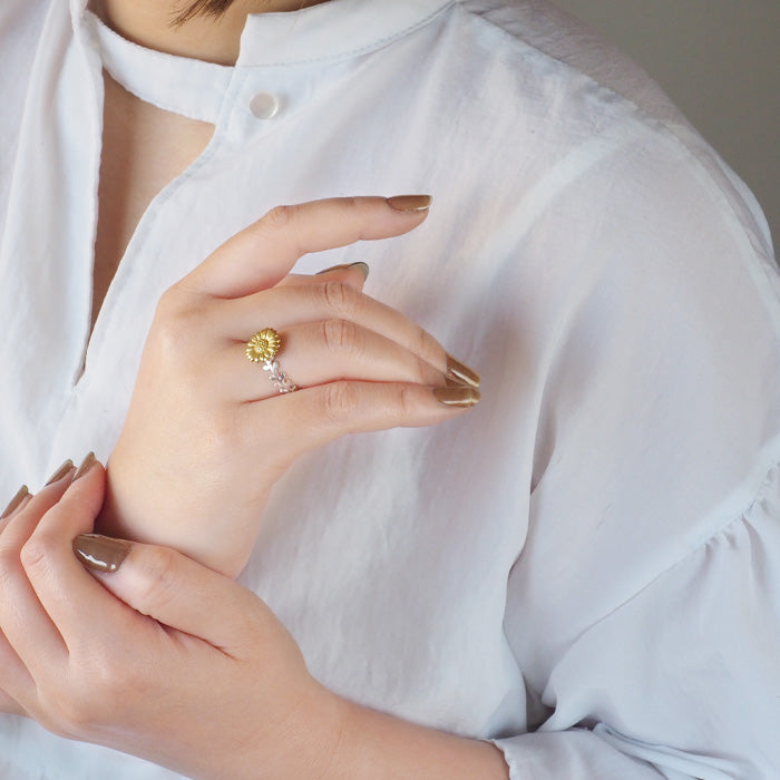 naturama(ナチュラマ) デイジーリング シルバー925 真鍮 [AR33]