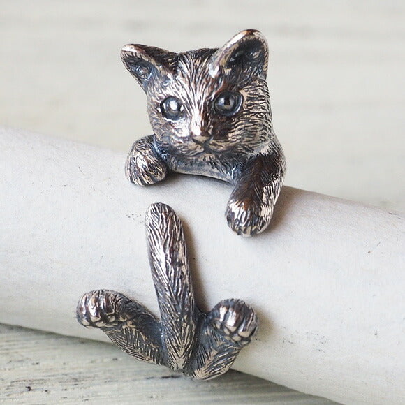 naturama(ナチュラマ) 猫リング “グリ” ねこ シルバー メンズ