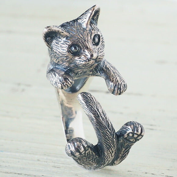 naturama(ナチュラマ) 猫リング “グリ” ねこ シルバー メンズ