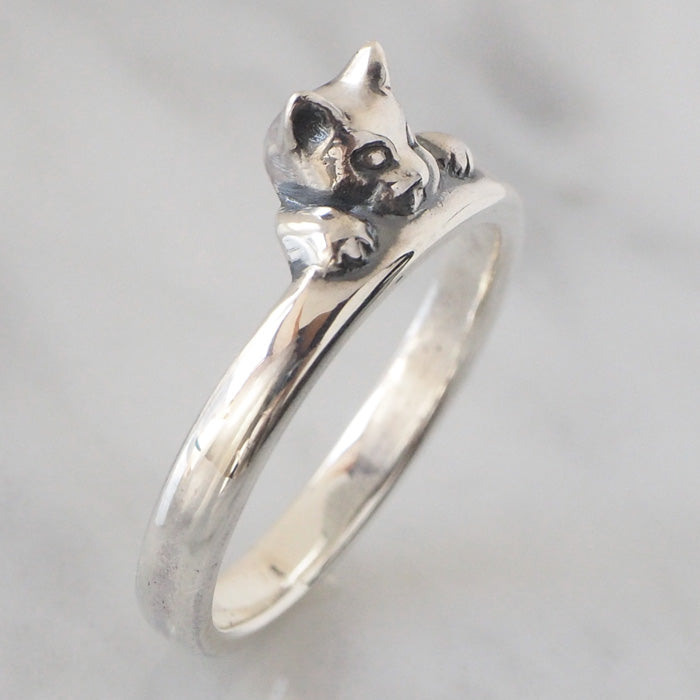 naturama Gabriel! Bite Cat Ring Silver 925 [AR65] 
