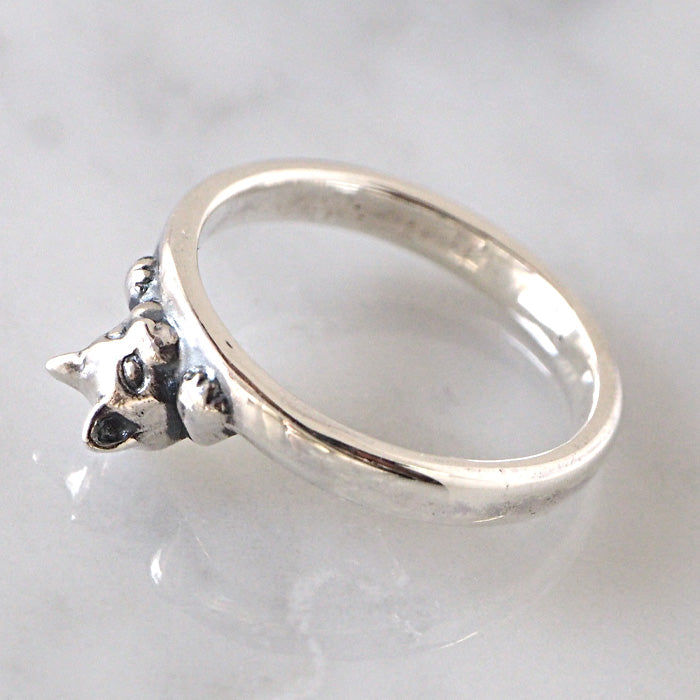 naturama Gabriel! Bite Cat Ring Silver 925 [AR65] 