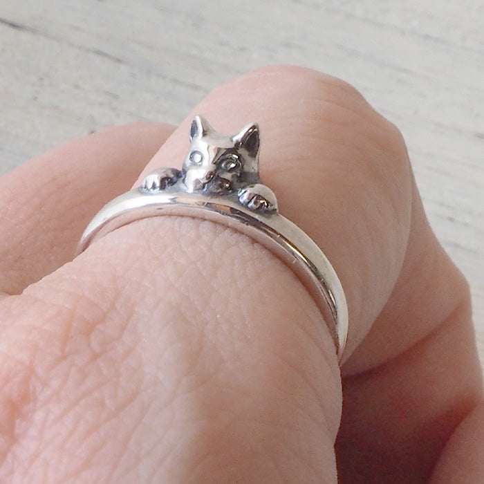 naturama Gabriel! Bite Cat Ring Silver 925 [AR65] 