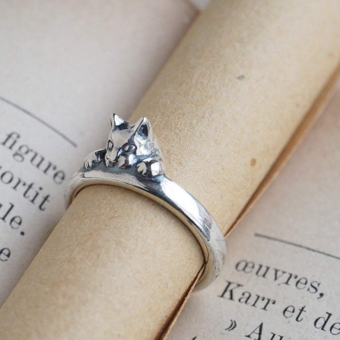 naturama Gabriel! Bite Cat Ring Silver 925 [AR65] 