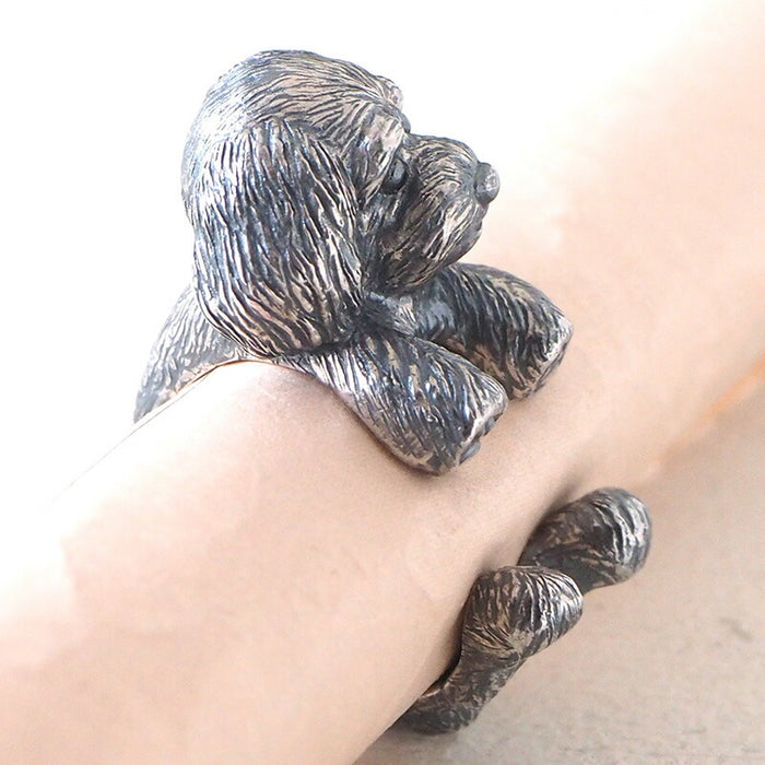 naturama Dog Ring Toy Poodle Teddy Bear Cut Silver [AR71] 