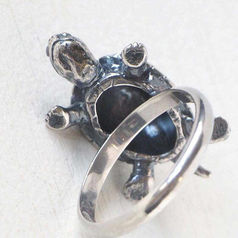 naturama Turtle Ring Silver Men's Women's [AR73] 