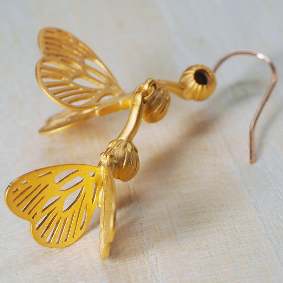 naturama Marvelous Earrings Brass Gold One Ear [AY19] 