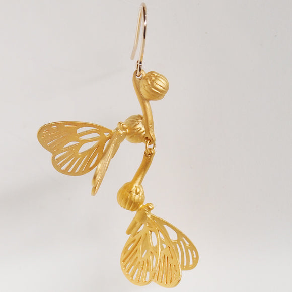 naturama Marvelous Earrings Brass Gold One Ear [AY19] 