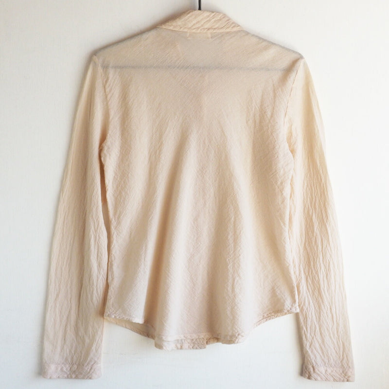 [All 28 colors] Gauze Clothing Studio Garage Single Gauze Blouse Long Sleeve Ladies [BL-27] 