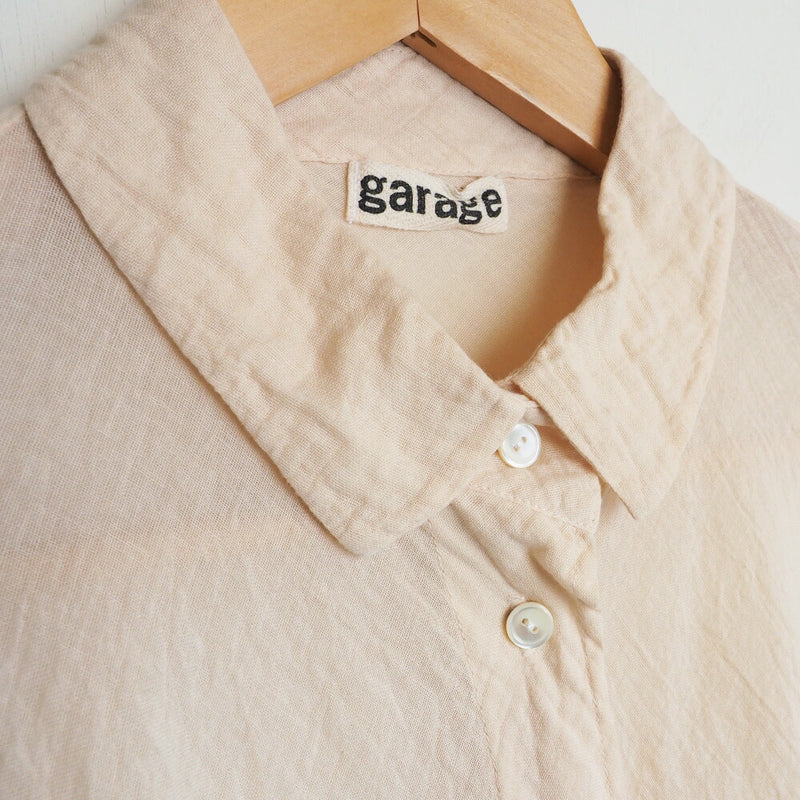 [All 28 colors] Gauze Clothing Studio Garage Single Gauze Blouse Long Sleeve Ladies [BL-27] 