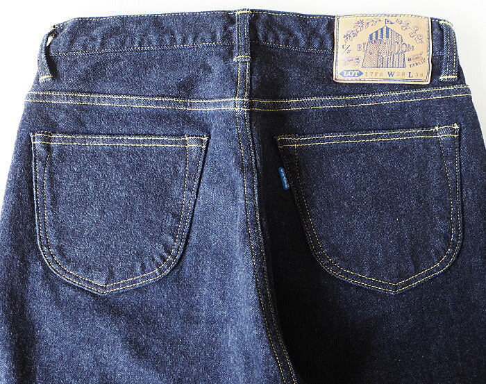 BLUE LOOM 2-way stretch 12oz selvedge one-wash soft straight jeans 34 inches [BL-2W12D-2903] 
