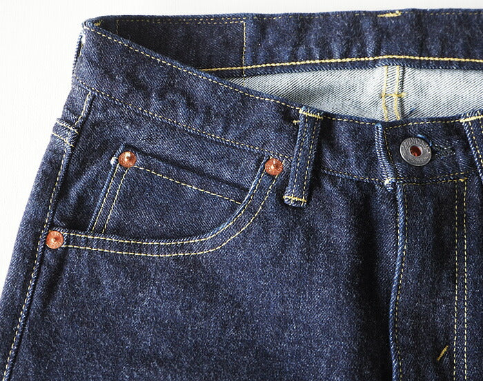 BLUE LOOM 2-way stretch 12oz selvedge one-wash soft straight jeans 34 inches [BL-2W12D-2903] 