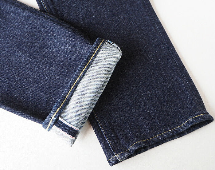 BLUE LOOM 2-way stretch 12oz selvedge one-wash soft straight jeans 34 inches [BL-2W12D-2903] 