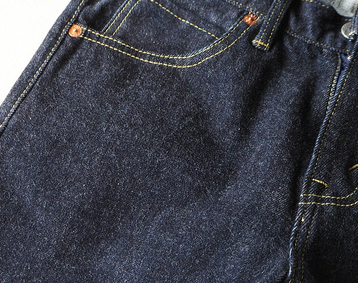 BLUE LOOM 2-way stretch 12oz selvedge one-wash soft straight jeans 34 inches [BL-2W12D-2903] 