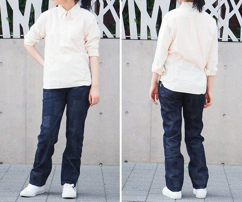 BLUE LOOM Block Denim 12oz One Wash Slim Straight Jeans [BL-BD5SL-2904] 