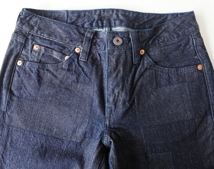BLUE LOOM Block Denim 12oz One Wash Slim Straight Jeans [BL-BD5SL-2904] 