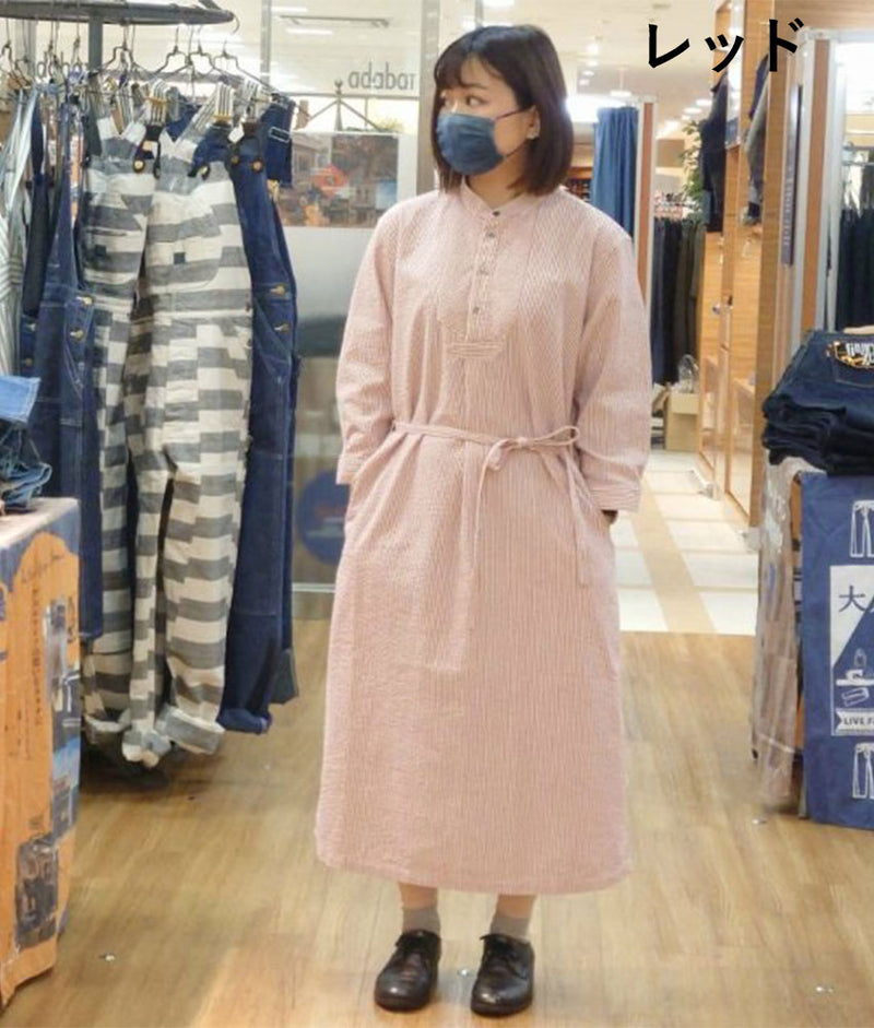 graphzero Fisherman One Piece Blue Red Mocha Ladies [BL-FSOP-0405]