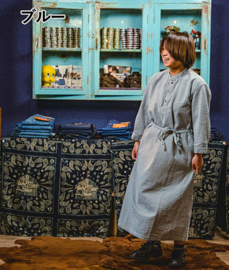 graphzero Fisherman One Piece Blue Red Mocha Ladies [BL-FSOP-0405]