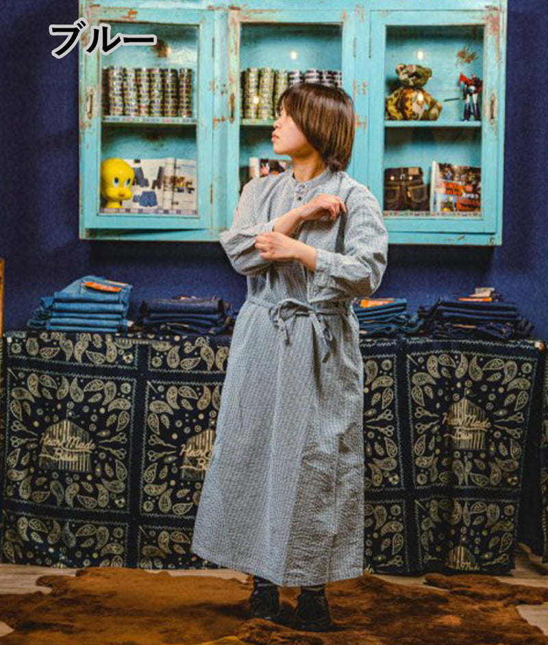 graphzero Fisherman One Piece Blue Red Mocha Ladies [BL-FSOP-0405]