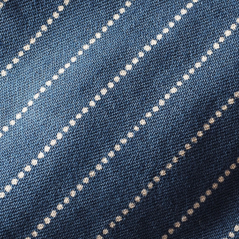 BLUE LOOM（ブルールーム） マキニョンワンピース インディゴウォバッシュ ストライプ 8分袖 レディース フリーサイズ [BL-MQOP-0112-WA]