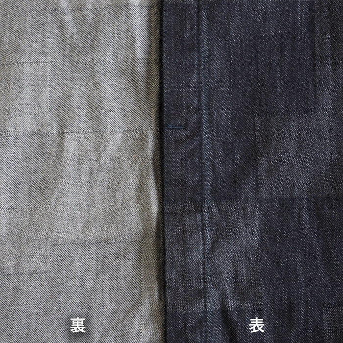 BLUE LOOM Makignon Dress Block Denim Block WH Ladies Free Size [BL-MQOP-0406-blwh] 