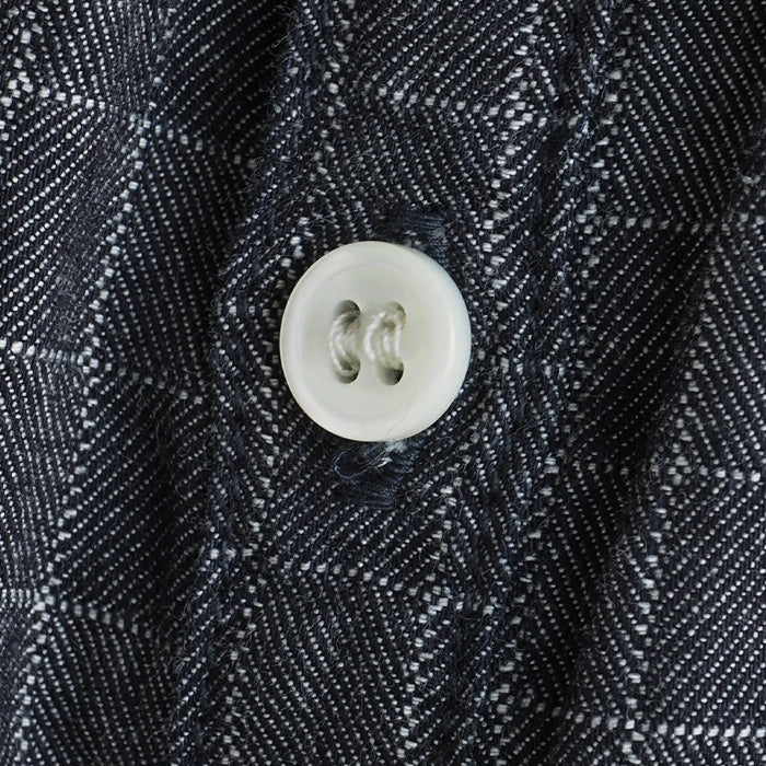 BLUE LOOM Makignon Dress Herringbone Block Check Ladies Free Size [BL-MQOP-0406-HB]