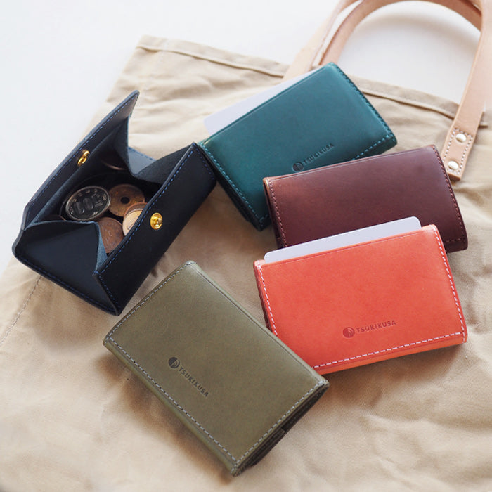 [Choose from 5 colors] TSUKIKUSA Box type coin case [Azami] [COC-1]