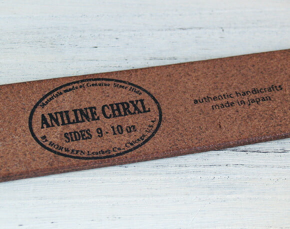 Dady Horween Aniline Chromexcel Leather Plain Belt Men's [DD1058] 