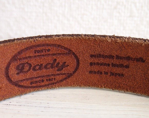 Dady(ダディ)ヴィンテージオイルレザー ダブルリングベルト メンズ [DD1202]