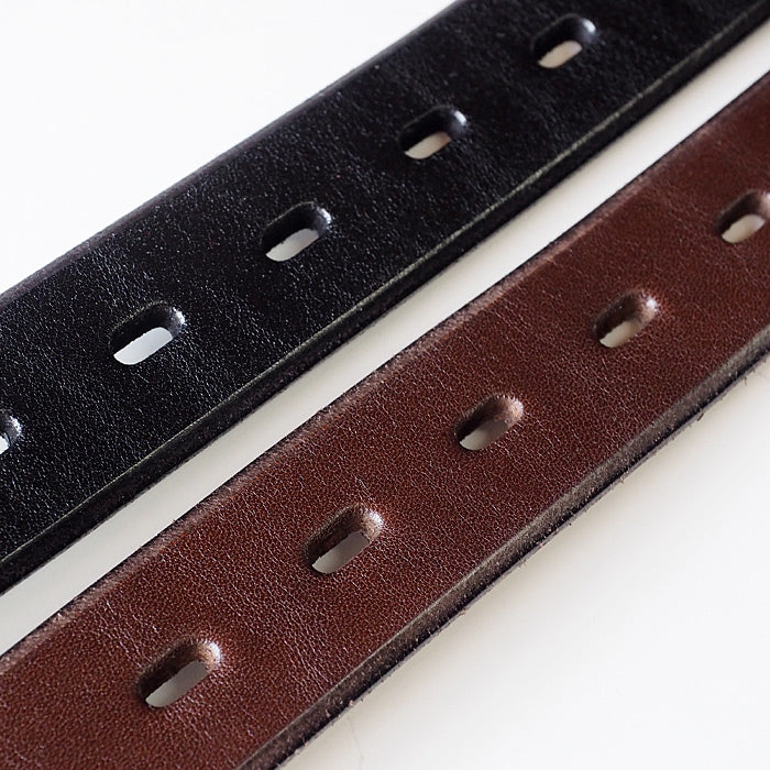 [2 colors] Dady Tochigi Leather Twice Tannin Leather Belt Men's 30mm Width [DD1206] 