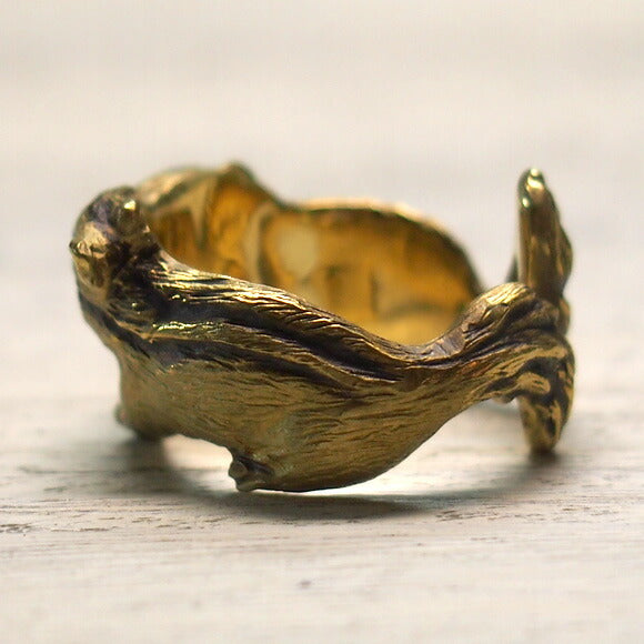 DECOvienya Handmade accessories kiss squirrel ring Gold [DE-031G] 