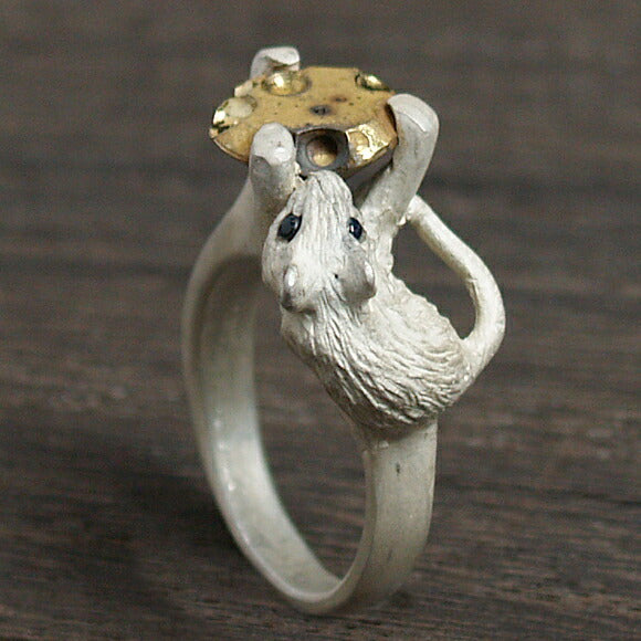 DECOvienya Handcrafted Accessory Rat Claw Ring White [DE-058] 
