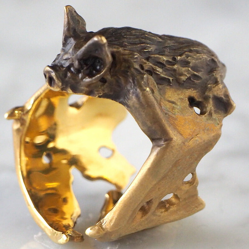 DECOvienya handmade accessories bat ring gold [DE-063G] 