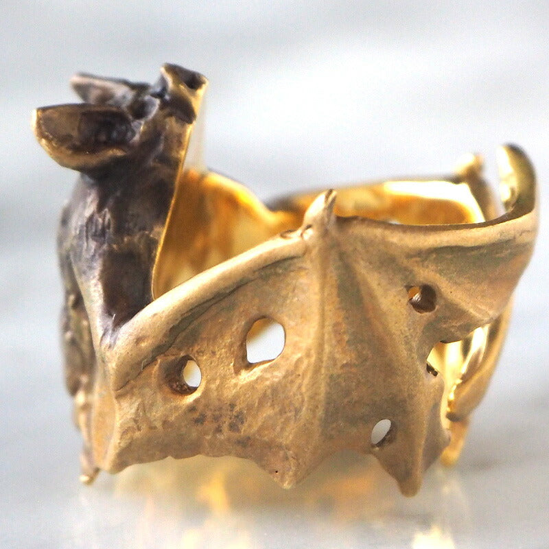 DECOvienya handmade accessories bat ring gold [DE-063G] 