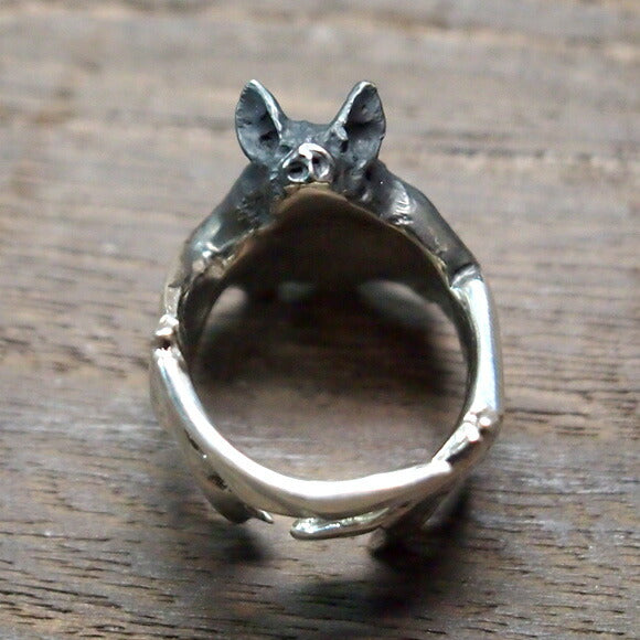 DECOvienya handmade accessories bat ring silver [DE-063S] 