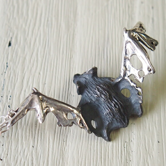 DECOvienya Handcrafted Accessories Bat Pendant Silver [DE-064S] 