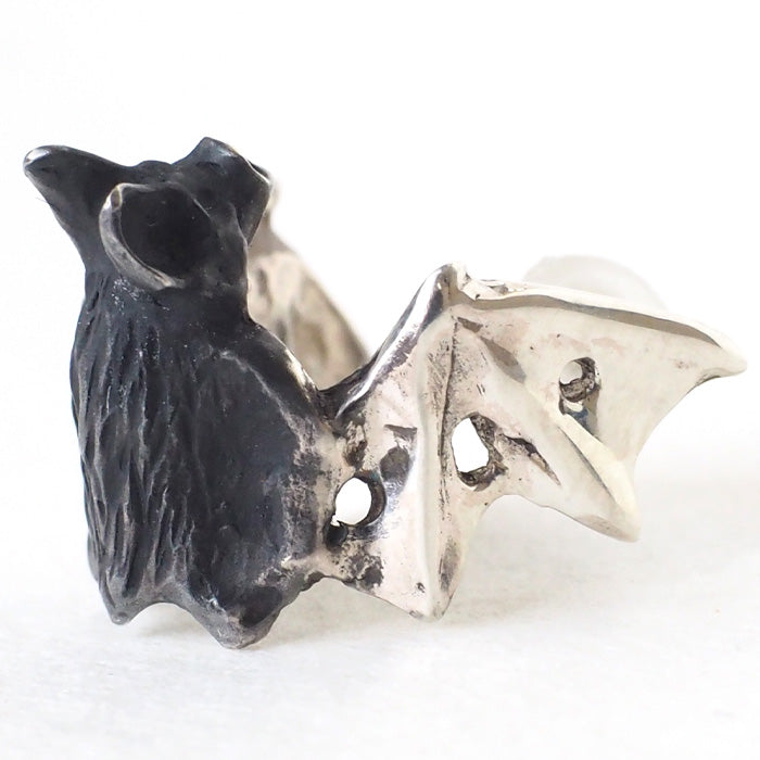 DECOvienya handmade accessories bat earrings silver 925 one ear [DE-070S] 