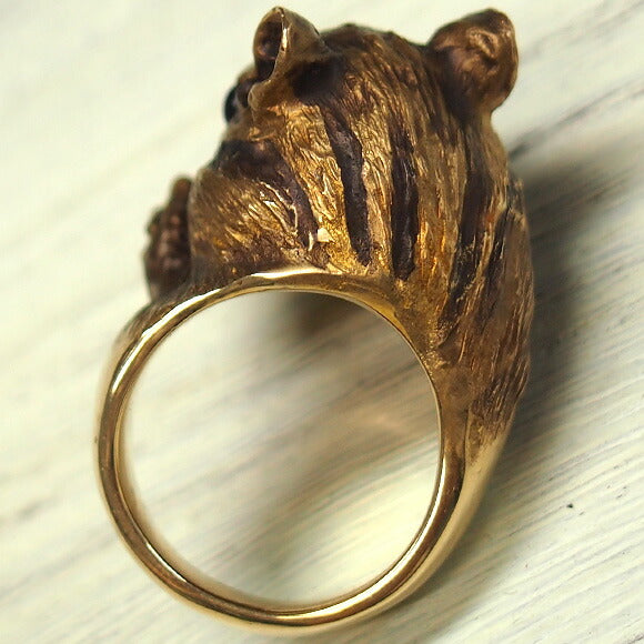 DECOvienya Handmade accessories Large chipmunk ring Gold [DE-084G] 