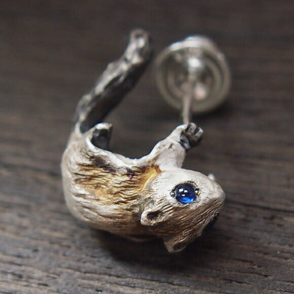 DECOvienya Handmade Accessories Momonga Earrings Silver One Ear [DE-085] 