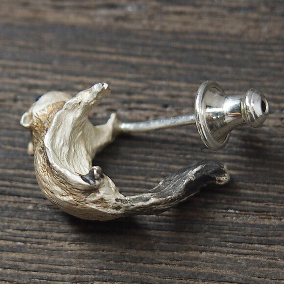 DECOvienya Handmade Accessories Momonga Earrings Silver One Ear [DE-085] 