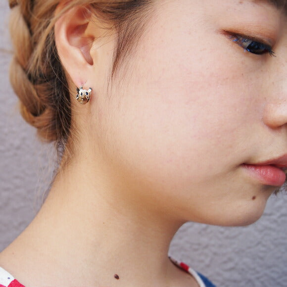 DECOvienya Handmade Accessories Momonga Earrings Silver One Ear [DE-085] 