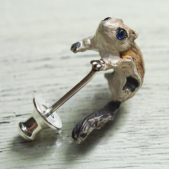 DECOvienya Handmade Accessories Momonga Earrings Silver One Ear [DE-085] 