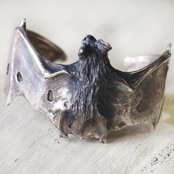DECOvienya Handmade Accessory Bat Bangle Silver [DE-095S] 