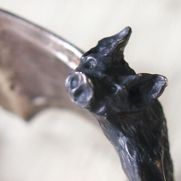 DECOvienya Handmade Accessory Bat Bangle Silver [DE-095S] 